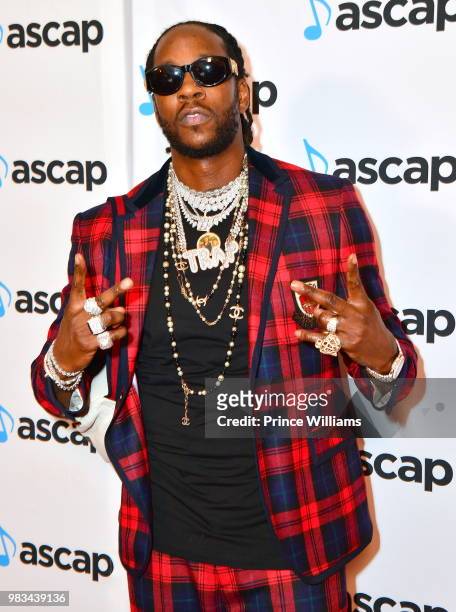 Rapper 2 Chainz attends the 31st Annual Rhythm and Soul Music Awards - Arrivals at the Beverly Wilshire Four Seasons Hotel on June 21, 2018 in...