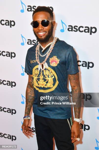 Shy Glizzy attends the 31st Annual Rhythm and Soul Music Awards - Arrivals at the Beverly Wilshire Four Seasons Hotel on June 21, 2018 in Beverly...