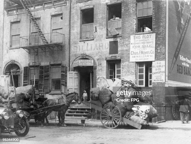 The house at Prince and Lafayette Street, New York City, where President James Monroe died, 1923. Funds are being raised to restore the property...