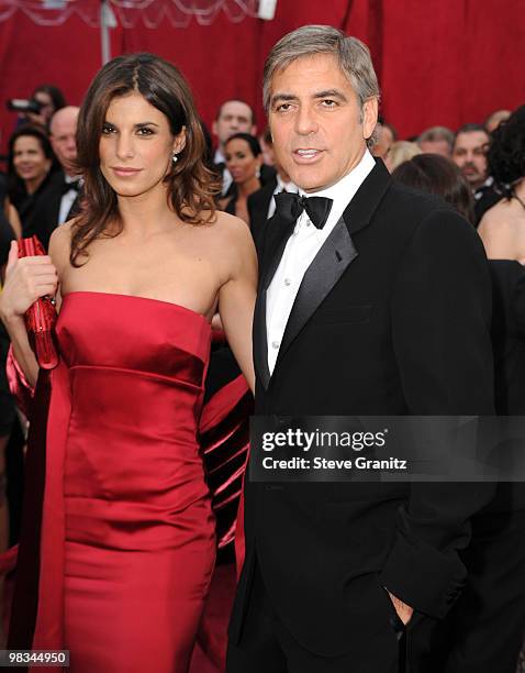 Actor George Clooney and Elisabeth Canali arrives at the 82nd Annual Academy Awards held at the Kodak Theatre on March 7, 2010 in Hollywood,...