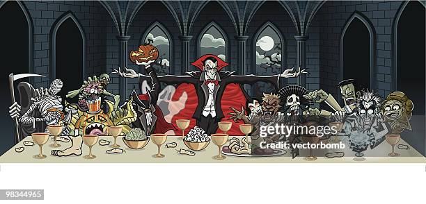 illustrations, cliparts, dessins animés et icônes de le vlad dîner - repas entre amis