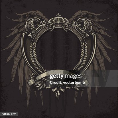 Ornate Heraldry Crest: Version 2 Ornate Heraldry Crest: Version 2