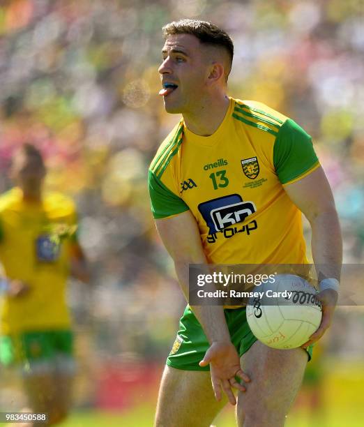 Monaghan , Ireland - 24 June 2018; Patrick McBrearty of Donegal during the Ulster GAA Football Senior Championship Final match between Donegal and...