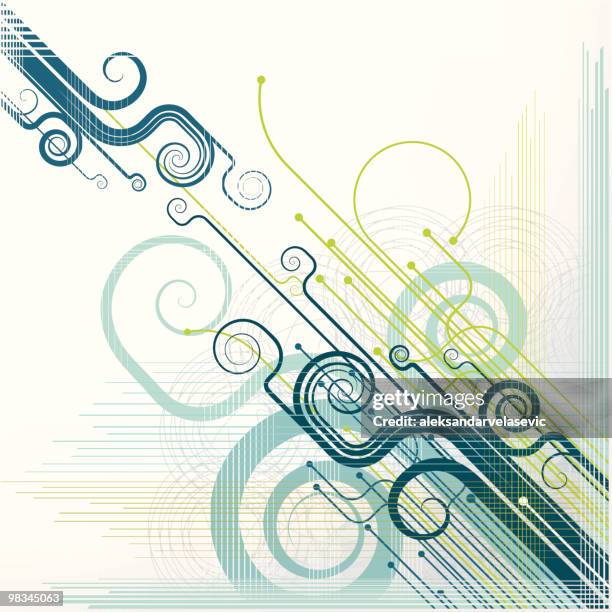 retro scroll - scroll texture stock illustrations