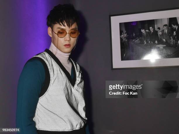 Singer/composer Jeffrey Tung attends the Kenzo Menswear /womenswear Spring/Summer 2019 show as part of Paris Fashion Week on June 24, 2018 in Paris,...