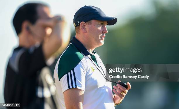 Carrick-on-Shannon , Ireland - 23 June 2018; Leitrim manager Brendan Guckian during the GAA Football All-Ireland Senior Championship Round 2 match...