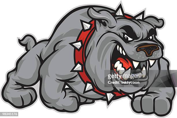 bulldog klassische - mascot stock-grafiken, -clipart, -cartoons und -symbole