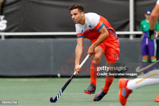 Valentin Verga of Holland during the Champions Trophy match between Holland v Belgium at the Hockeyclub Breda on June 24, 2018 in Breda Netherlands