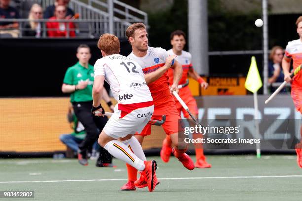 Jeroen Hertzberger of Holland during the Champions Trophy match between Holland v Belgium at the Hockeyclub Breda on June 24, 2018 in Breda...