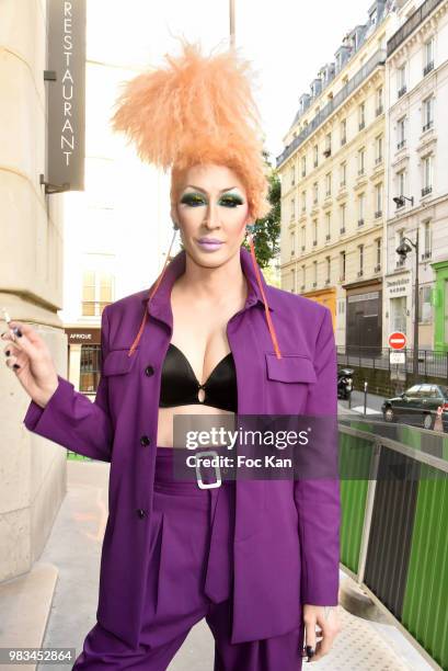 Detox attends the Kenzo Menswear /womenswear Spring/Summer 2019 show as part of Paris Fashion Week on June 24, 2018 in Paris, France.