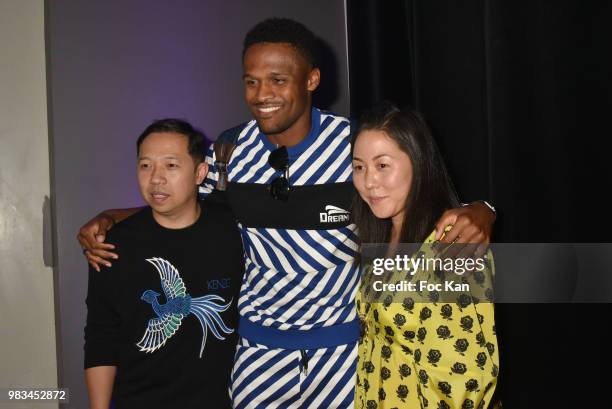 Designer Humberto Leon, Kiddy SmileÊand designer Carol Lim attend the Kenzo Menswear /womenswear Spring/Summer 2019 show as part of Paris Fashion...