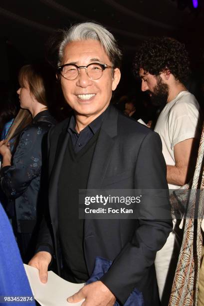 Designer Kenzo Takada attends the Kenzo Menswear /womenswear Spring/Summer 2019 show as part of Paris Fashion Week on June 24, 2018 in Paris, France.