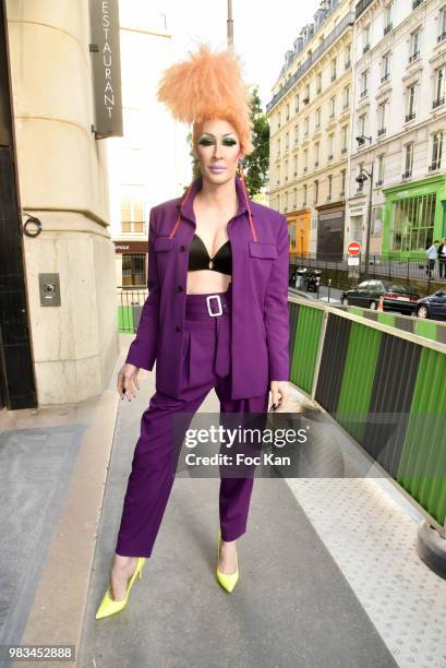 Detox attends the Kenzo Menswear /womenswear Spring/Summer 2019 show as part of Paris Fashion Week on June 24, 2018 in Paris, France.