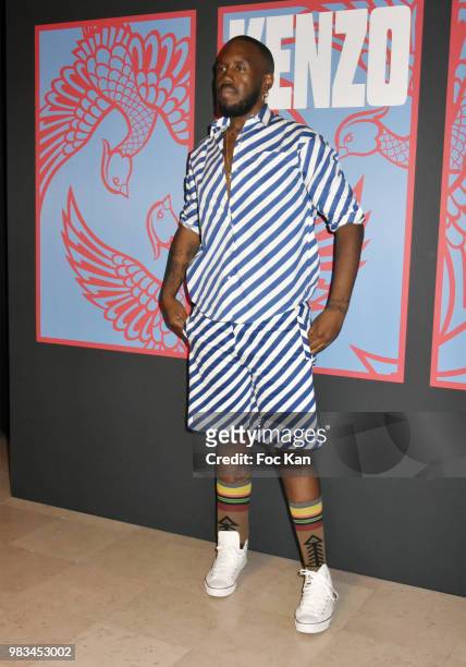 Kiddy Smile attends the Kenzo Menswear /womenswear Spring/Summer 2019 show as part of Paris Fashion Week on June 24, 2018 in Paris, France.