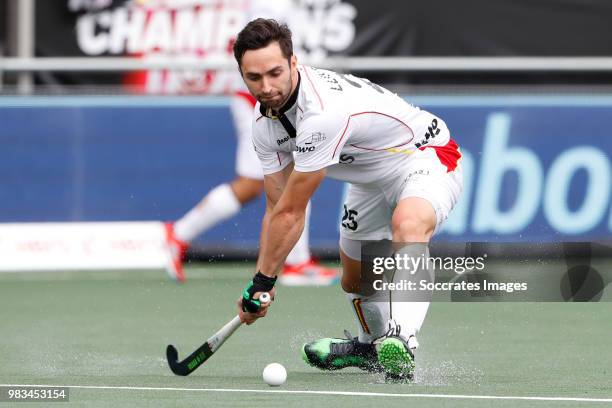 Loick Luypaert of Belgium during the Champions Trophy match between Holland v Belgium at the Hockeyclub Breda on June 24, 2018 in Breda Netherlands