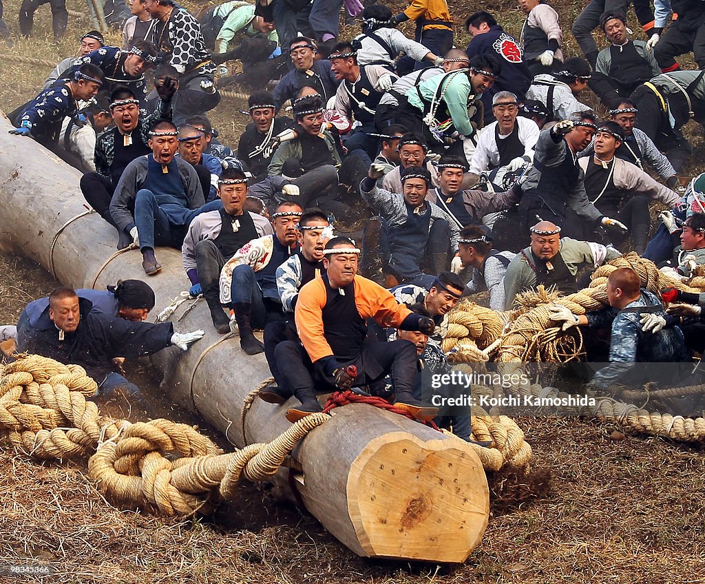 Onbashira Festival Takes Place