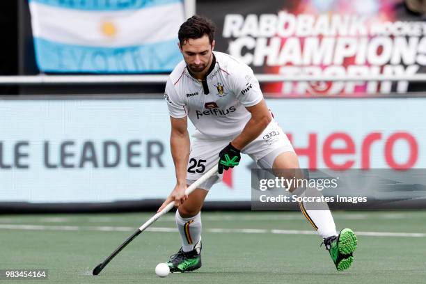 Loick Luypaert of Belgium during the Champions Trophy match between Holland v Belgium at the Hockeyclub Breda on June 24, 2018 in Breda Netherlands