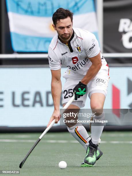 Loick Luypaert of Belgium during the Champions Trophy match between Holland v Belgium at the Hockeyclub Breda on June 24, 2018 in Breda Netherlands