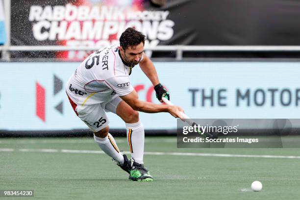 Loick Luypaert of Belgium during the Champions Trophy match between Holland v Belgium at the Hockeyclub Breda on June 24, 2018 in Breda Netherlands