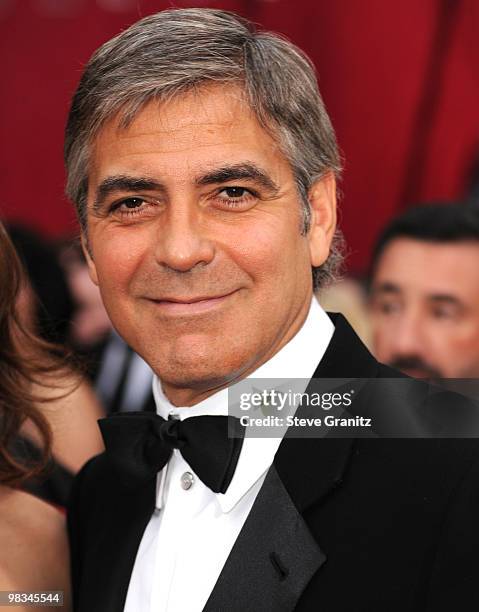 George Clooney arrives at the 82nd Annual Academy Awards held at the Kodak Theatre on March 7, 2010 in Hollywood, California. On March 7, 2010 in...