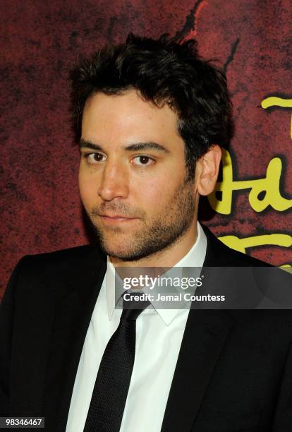 Actor Josh Radnor attends the Broadway opening of "The Addams Family" at the Lunt-Fontanne Theatre on April 8, 2010 in New York City.