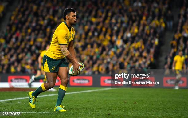 Sydney , Australia - 23 June 2018; Kurtley Beale of Australia during the 2018 Mitsubishi Estate Ireland Series 3rd Test match between Australia and...