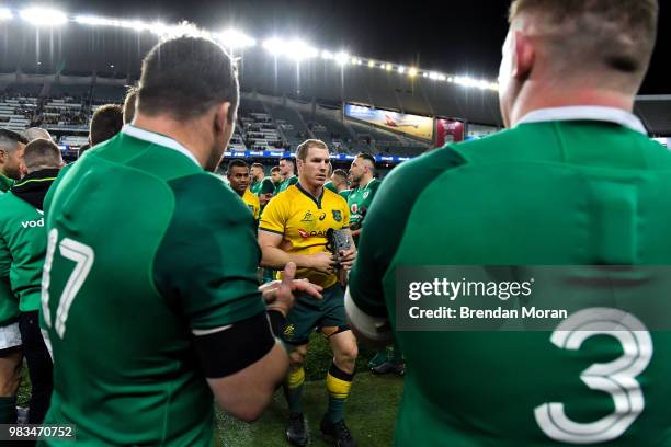 Sydney , Australia - 23 June 2018; David Pocock of Australia leaves the pitch after the 2018 Mitsubishi Estate Ireland Series 3rd Test match between...