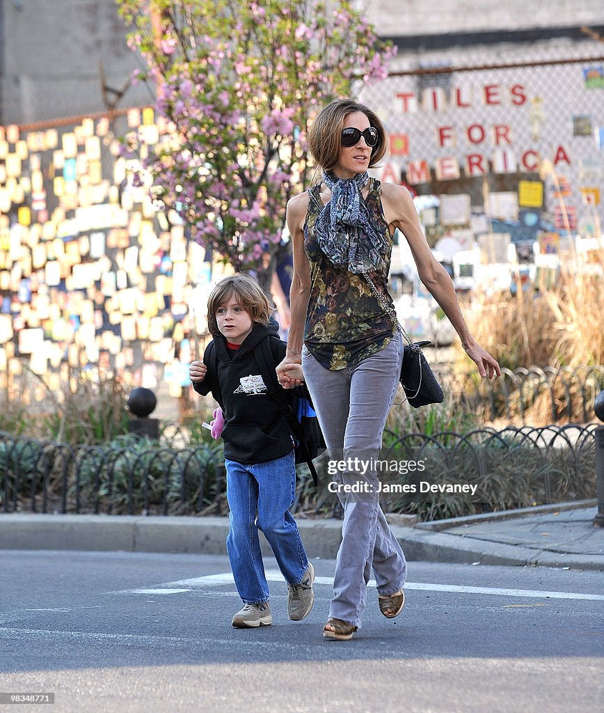 Celebrity Sightings In New York - April 8, 2010