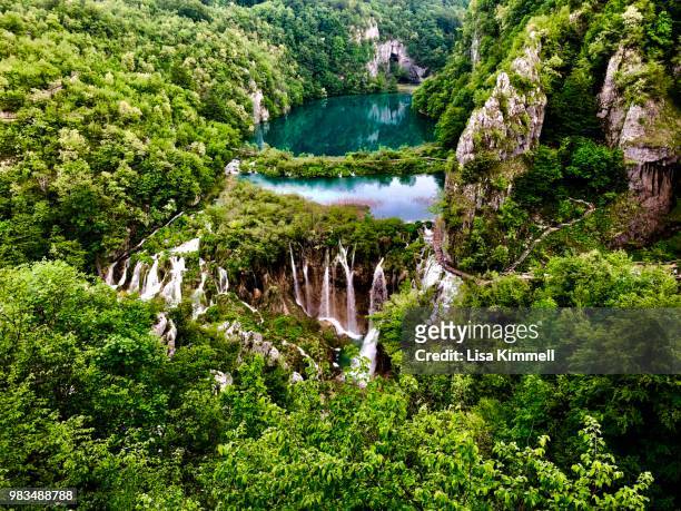 plitvicka jezera - plitvicka jezera croatia stock pictures, royalty-free photos & images