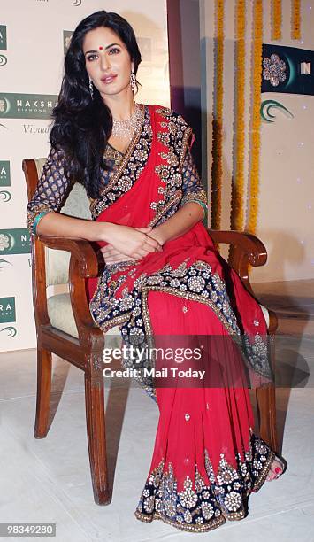 Katrina Kaif at the launch of a jewellery collection in Mumbai on April 8, 2010.