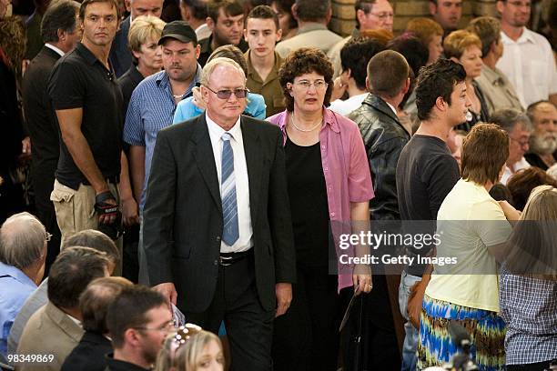 Secretary General Andre Visage attends the funeral of Afrikaner Resistance Movement slain leader Eugene Terre'Blanche on April 9, 2010 in...