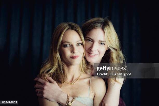 Actresses Vanessa Paradis & Kate Moran are photographed for Grazia Daily, on May, 2018 in Cannes, France. . .
