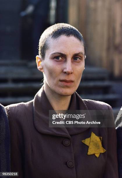 Actress Lenore Harris in a scene from the made-for-televsion film 'Playing for Time' , Annville, Pennsylvania, 1980. It was originally broadcast on...