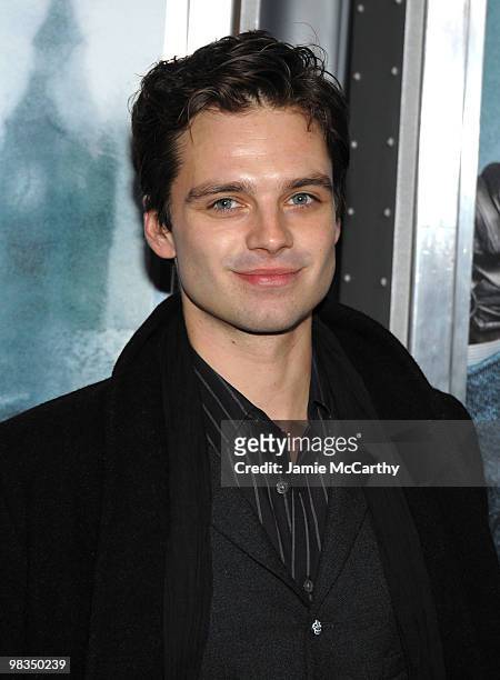 Actor Sebastian Stan attends the New York premiere of "Sherlock Holmes" at the Alice Tully Hall, Lincoln Center on December 17, 2009 in New York City.