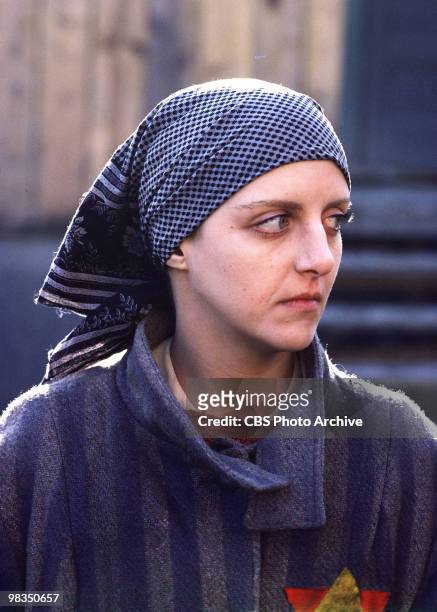American actress Anna Levine in a scene from the made-for-televsion film 'Playing for Time' , Annville, Pennsylvania, 1980. It was originally...