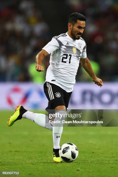 Ilkay Gundogan of Germany in action during the 2018 FIFA World Cup Russia group F match between Germany and Sweden at Fisht Stadium on June 23, 2018...