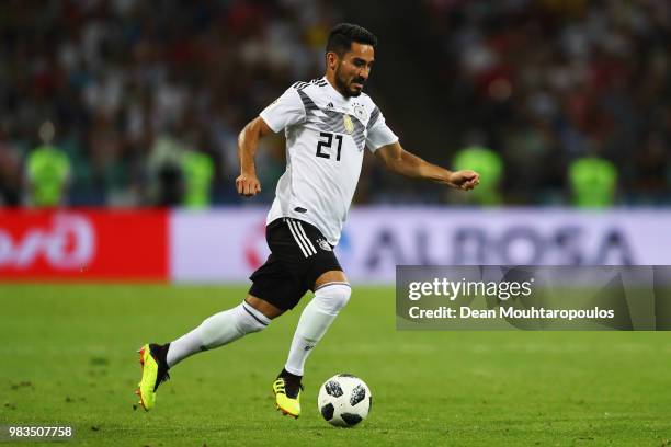 Ilkay Gundogan of Germany in action during the 2018 FIFA World Cup Russia group F match between Germany and Sweden at Fisht Stadium on June 23, 2018...