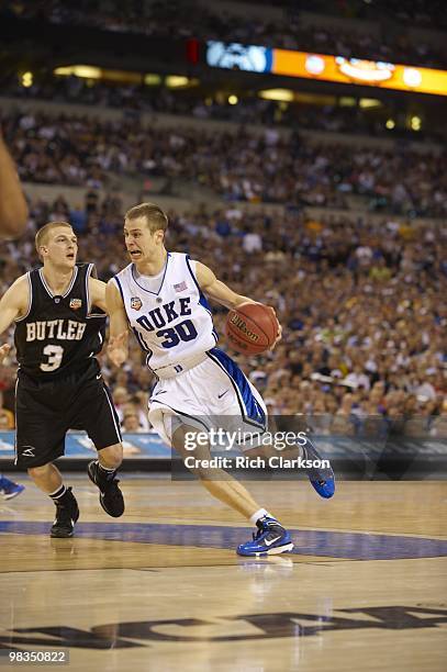 Final Four: Duke Jon Scheyer in action vs Butler. Indianapolis, IN 4/5/2010 CREDIT: Rich Clarkson