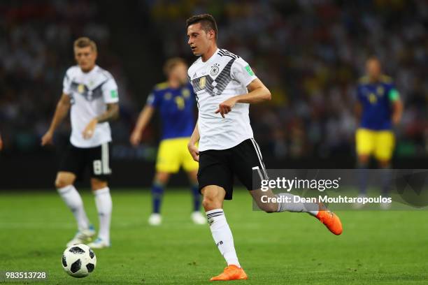 Julian Draxler of Germany in action during the 2018 FIFA World Cup Russia group F match between Germany and Sweden at Fisht Stadium on June 23, 2018...