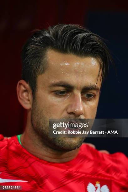 Lukasz Fabianski of Poland during the 2018 FIFA World Cup Russia group H match between Poland and Colombia at Kazan Arena on June 24, 2018 in Kazan,...