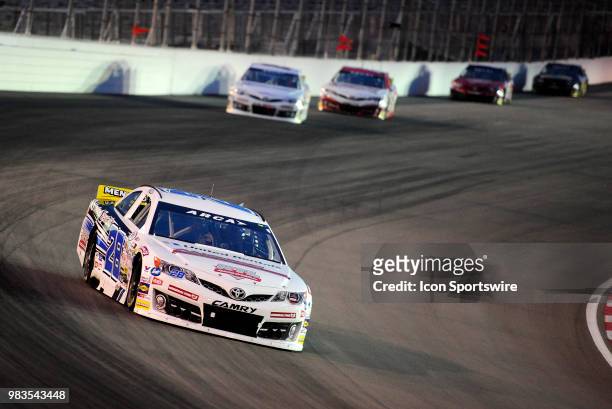 Sheldon Creed MDM Motorsports Toyota Camry leads the field during the ARCA Racing Series PapaNicholas Coffee 150 on June 22nd at Gateway Motorsports...