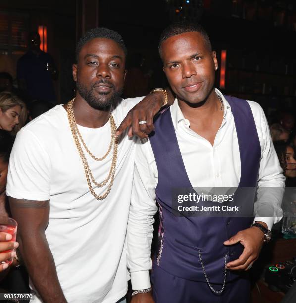 Lance Gross and AJ Calloway attend The 8th Annual Mark Pitts & Bystorm Ent Post BET Awards Party Powered By Ciroc on June 24, 2018 in Los Angeles,...