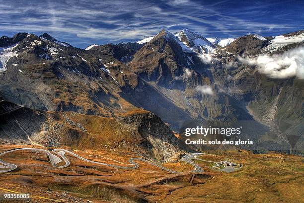 grossglockner high mountain road - deo stock pictures, royalty-free photos & images