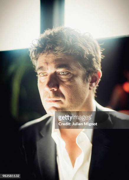 Actor Riccardo Scamarcio is photographed for Grazia Daily, on May, 2018 in Cannes, France. . .