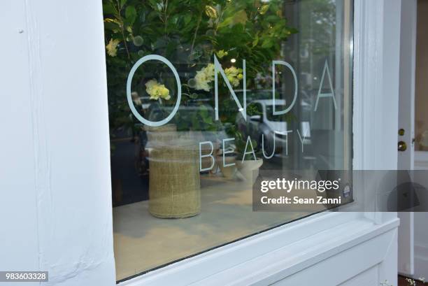 Atmosphere at the Naomi Watts And Co-Founders Larissa Thompson and Sarah Bryden-Brown Along With Jason Weinberg Host The Opening Of ONDA Beauty on...