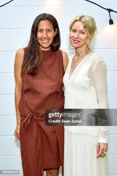 Gabby Karan de Felice and Naomi Watts attend Naomi Watts And Co-Founders Larissa Thompson and Sarah Bryden-Brown Along With Jason Weinberg Host The...