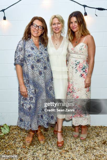 Naomi Watts And Co-Founders Larissa Thompson and Sarah Bryden-Brown Along With Jason Weinberg Host The Opening Of ONDA Beauty on June 23, 2018 in Sag...