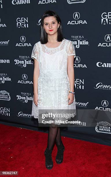 Actress Isabella Gutierrez attends the Gen Art Film Festival screening of "Elektra Luxx" at the School of Visual Arts Theater on April 9, 2010 in New...