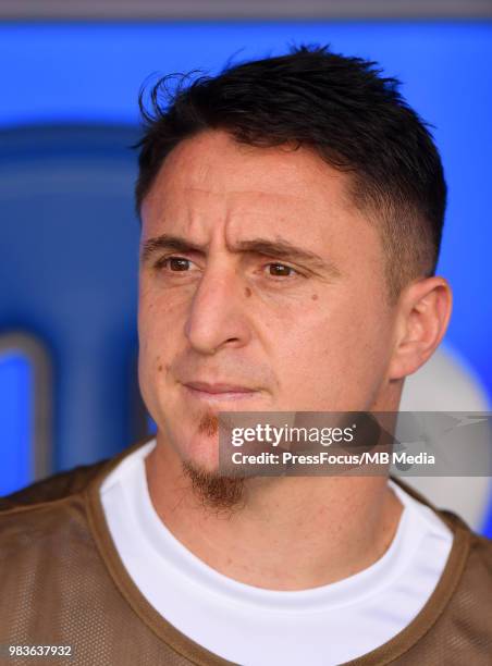 Cristian Rodriguez of Uruguay during the 2018 FIFA World Cup Russia group A match between Uruguay and Russia at Samara Arena on June 25, 2018 in...