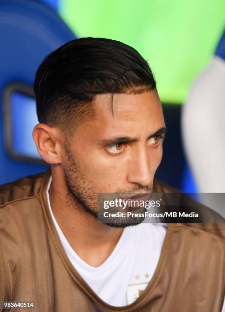 Jonathan Urretaviscaya of Uruguay during the 2018 FIFA World Cup Russia group A match between Uruguay and Russia at Samara Arena on June 25, 2018 in...